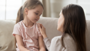 Mom Talking to Daughter